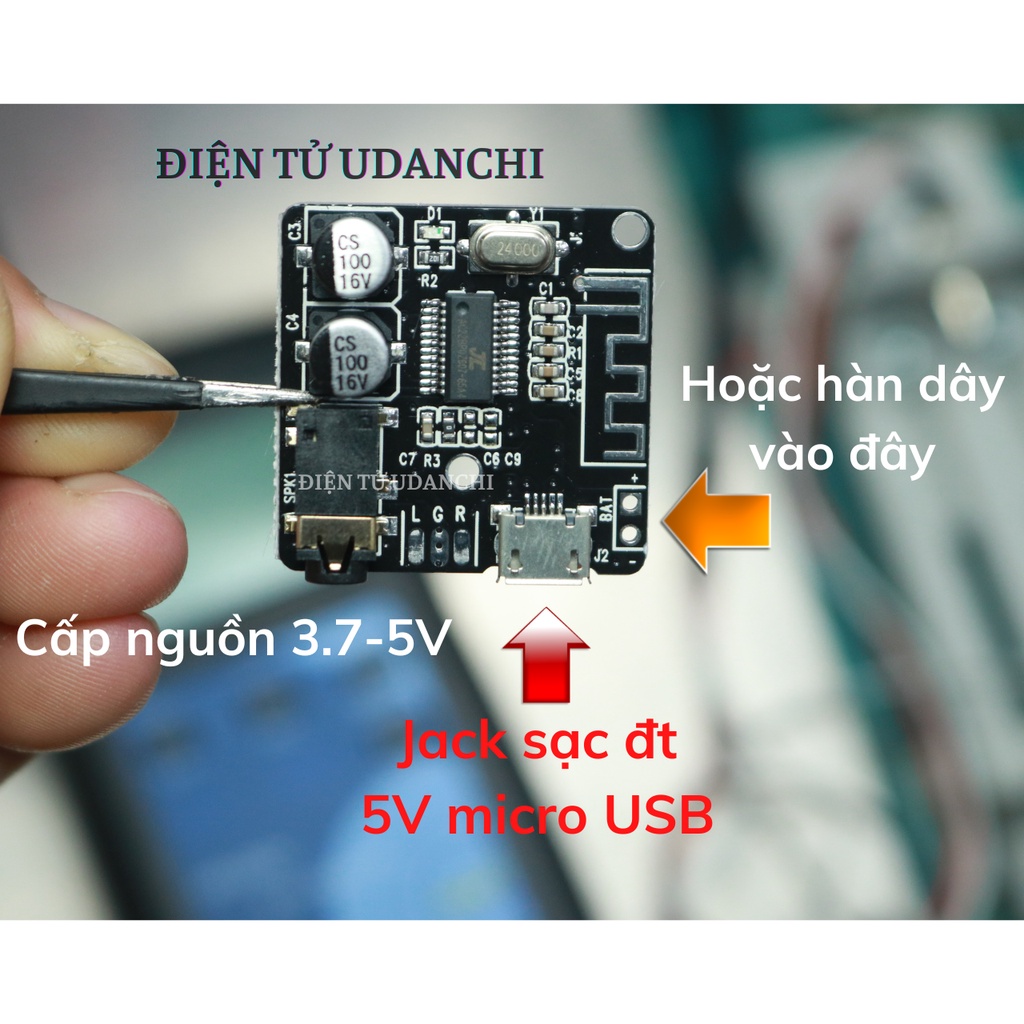 Module bluetooth giải mã âm thanh 5.0 Mp3 để độ loa lên bluetooth