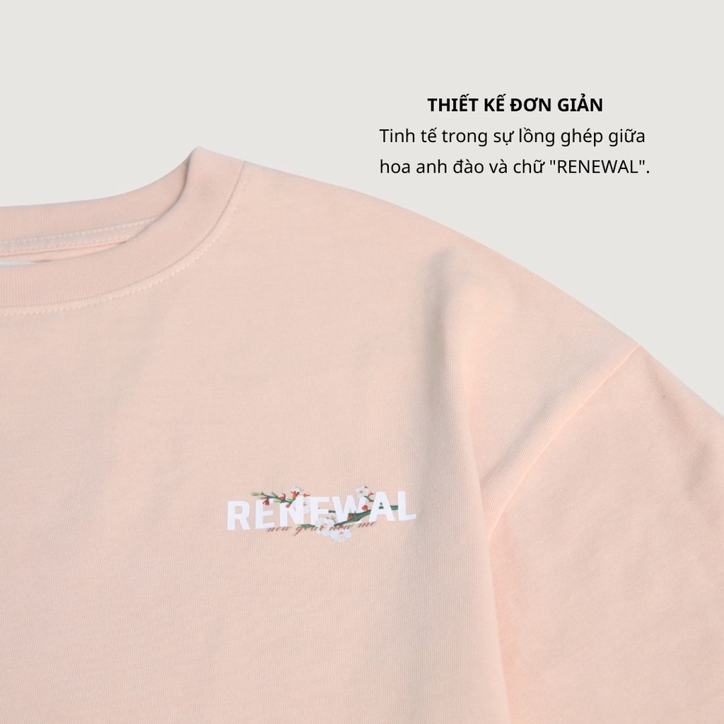 Áo thun DayM | RENEWAL - Form Âu, oversize, 100% cotton