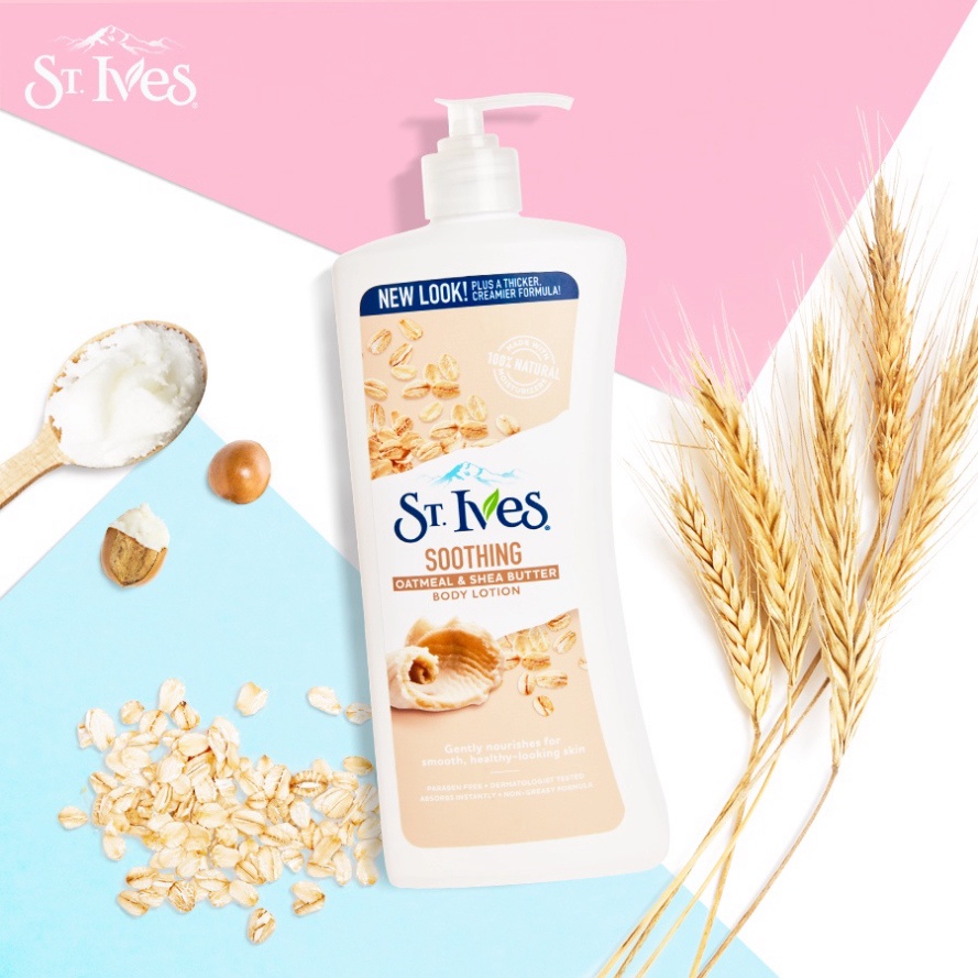 Sữa Dưỡng Thể St.Ives Renewing Body Lotion Hỗ Trợ Trẻ Hóa Da 621ml Collagen &amp; Elastin Dưỡng Ẩm Chống Nẻ