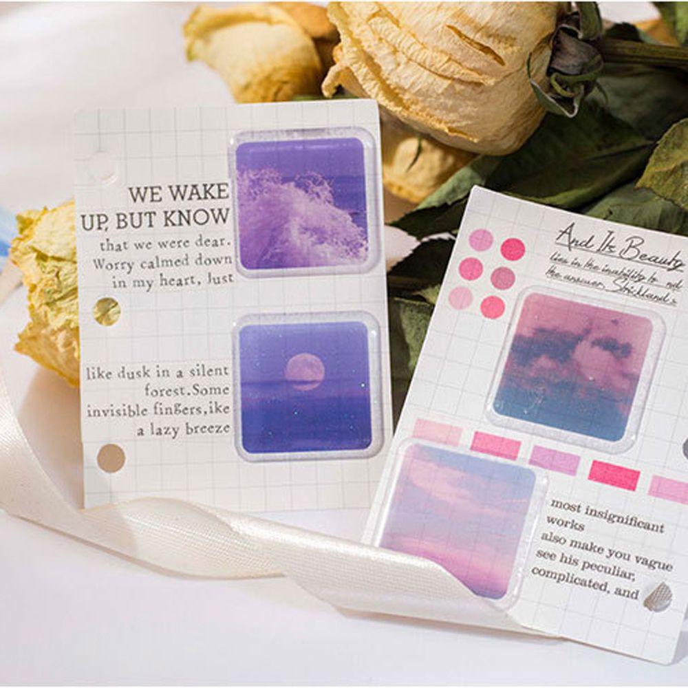 Thẻ Giấy Kim Tuyến Hình Đám Mây Dùng Trang Trí Sổ Tay/ Đồ Thủ Công DIY