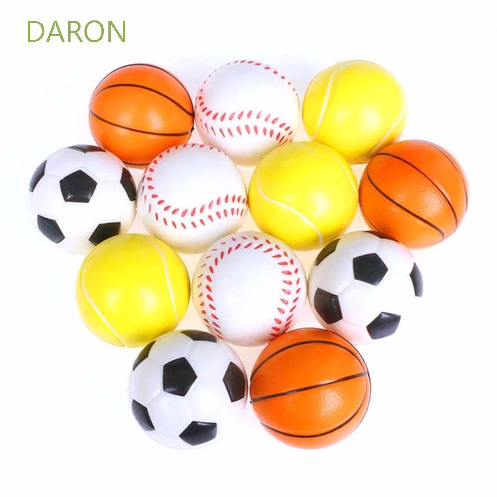Đồ chơi bóp tay hình quả bóng tennis/bóng rổ bằng cao su giúp giảm căng thẳng