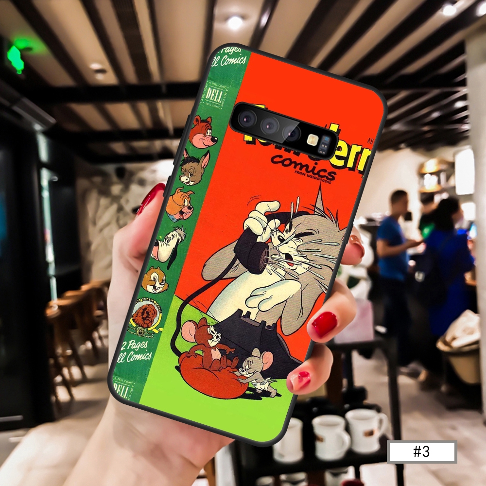 Samsung  S8 S8 plus S9 S10 S10+ Note8 Note9 Note10 10+ Cat and mouse Caisng Soft Case