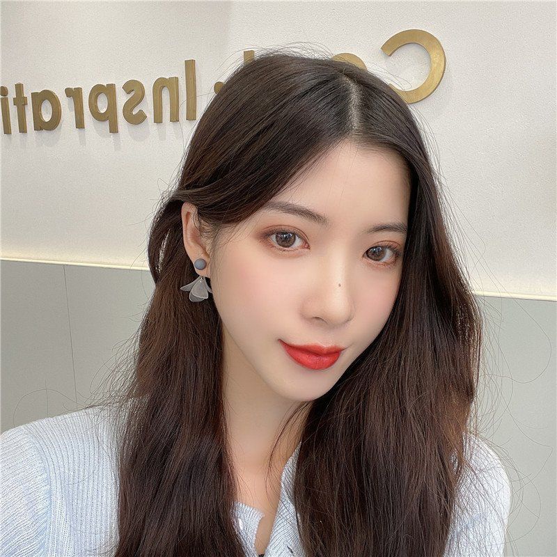 Khuyên tai dài, bông tai hình hoa cầu trong suốt nữ tính phong cách vintage cocochang shop