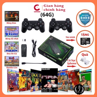Máy chơi game 4 nút hdmi không dây hơn 10000 trò chơi thẻ nhớ 64g mg01