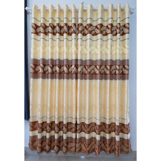 Rèm cửa đi, cửa chính chống nắng giá rẻ, hoạ tiết lông vũ, TNS-031
