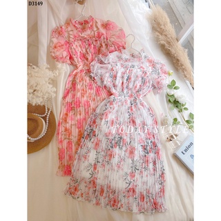 Đầm maxi hoa tay phồng Today Style D3149 sang chảnh