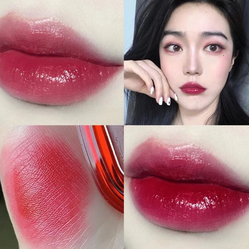 Son Môi Dưỡng Ẩm Lâu Trôi Không Dính Thành Cốc 6 Màu Sắc Tùy Chọn Kèm Cọ Trang Điểm Dành Cho Nữ