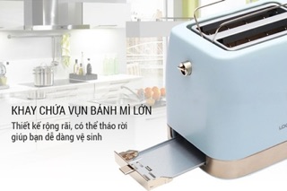 Máy Nướng Bánh Mì Lock& Lock EJB221BLU