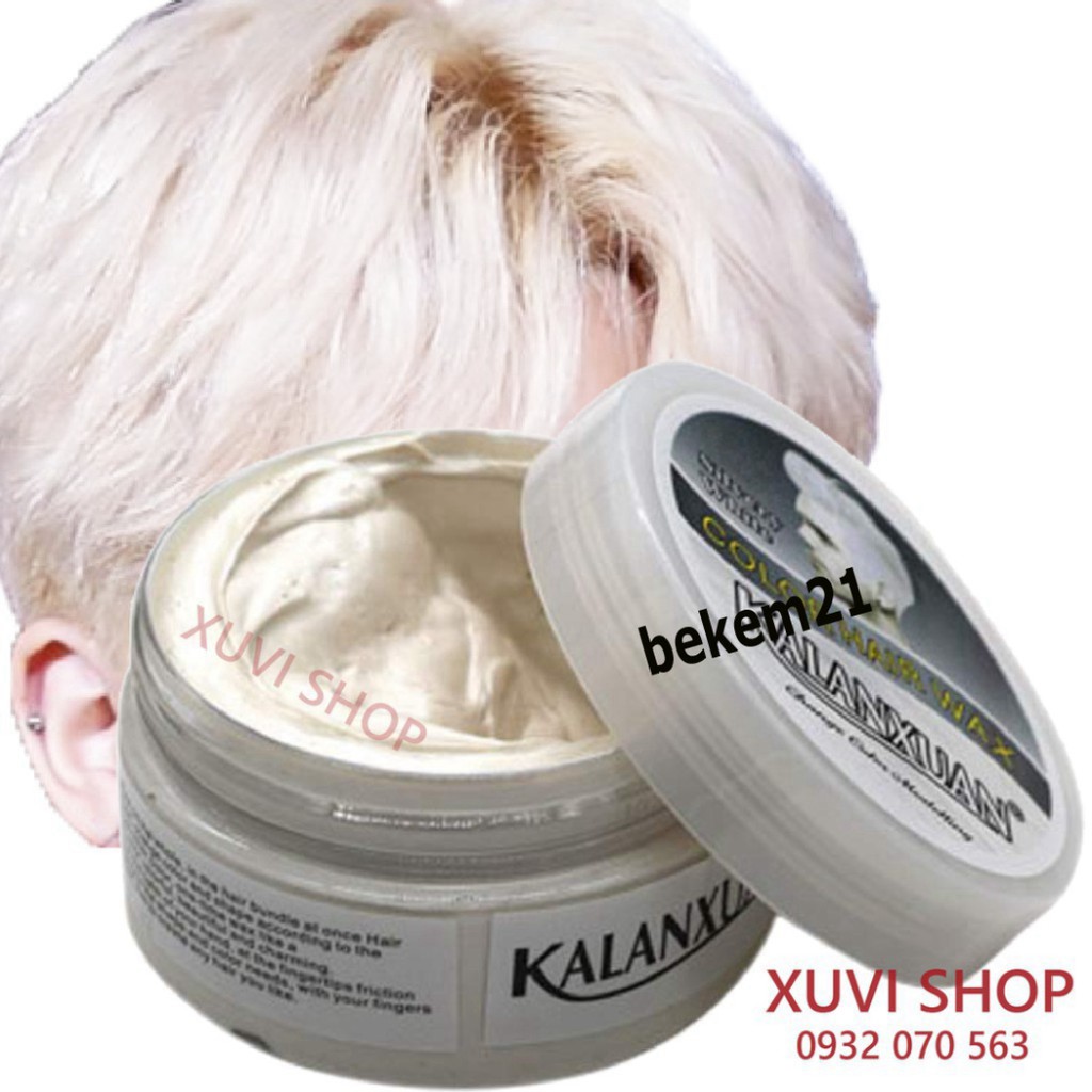 Sáp Vuốt Tóc Màu Trắng Bạch Kim KALANXUAN-PL8M
