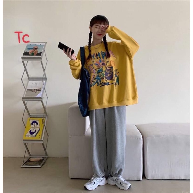 Áo nỉ khủng long hoa TC6