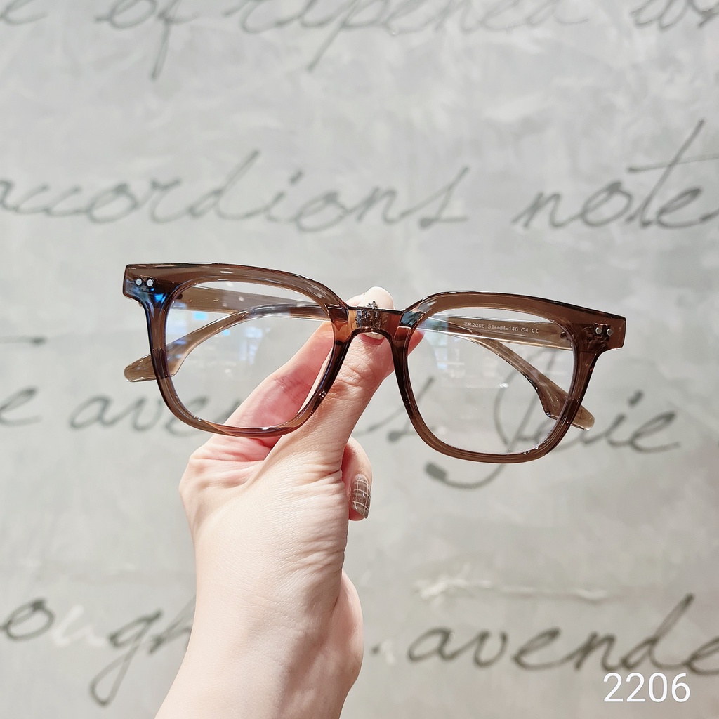 Kính gọng vuông nam nữ LILYEYEWEAR chất liệu nhựa cứng cáp thời trang Hàn Quốc SS N-01 2206