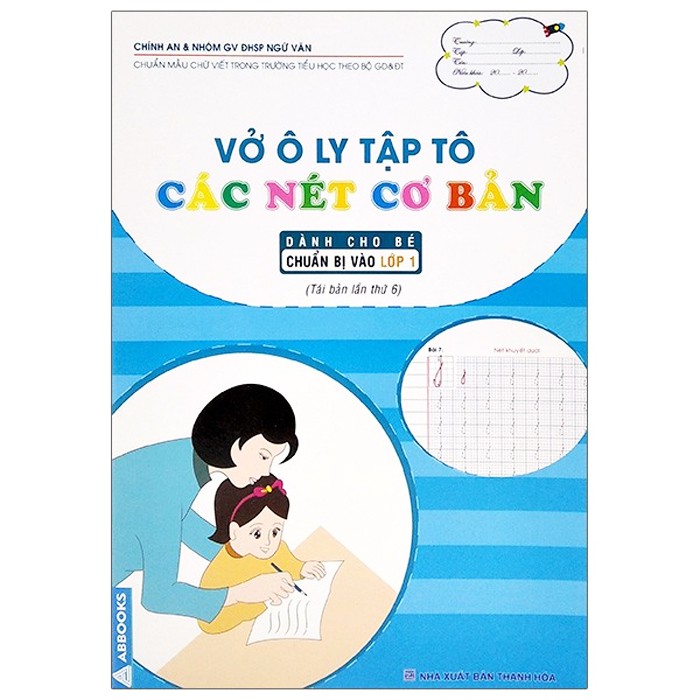 Combo 4 Vở Ô Ly Tập Tô Chữ Cái