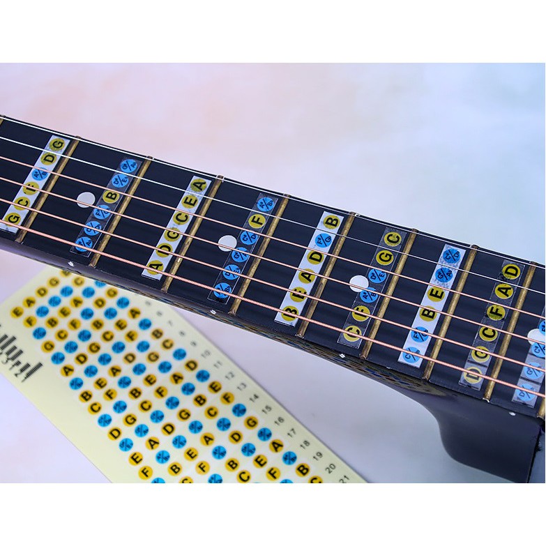 MIẾNG DÁN NOTE NHẠC ĐÁNH DẤU VỊ TRÍ NỐT NHẠC TRÊN ĐÀN GUITAR I GUITAR NOTE STICKER