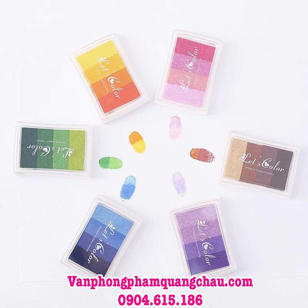 Mực vân tay 4 màu theo tone - 01 hộp