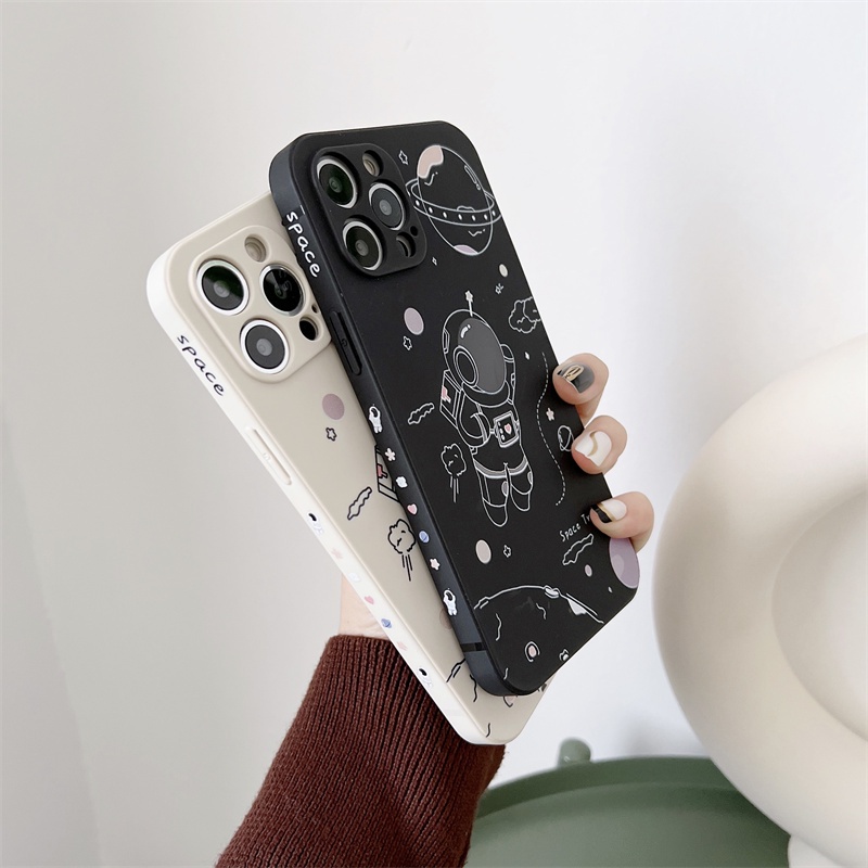 Ốp Điện Thoại TPU Mềm Hình Phi Hành Gia Cho Realme 9i 9Pro C11 C12 C15 C25 C31 C35 C 20 C21 C21Y C3 5i 6i 8i 8 7 6 5 GT