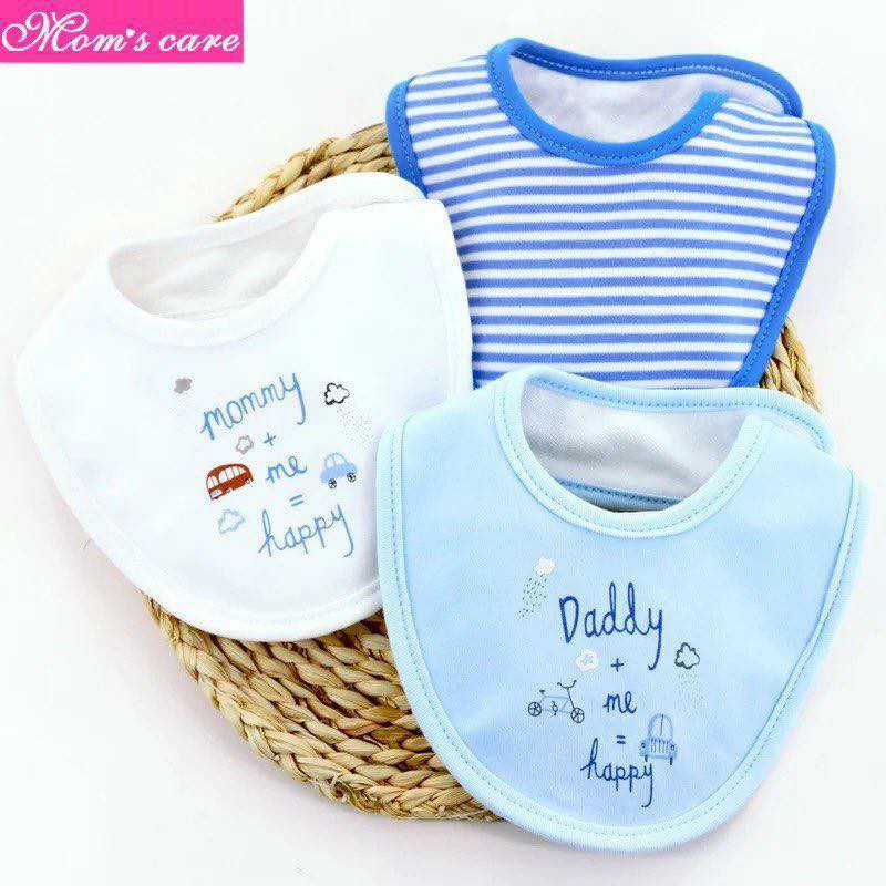 Set 3 yếm momcare cao cấp cho bé từ 0-2 tuổi