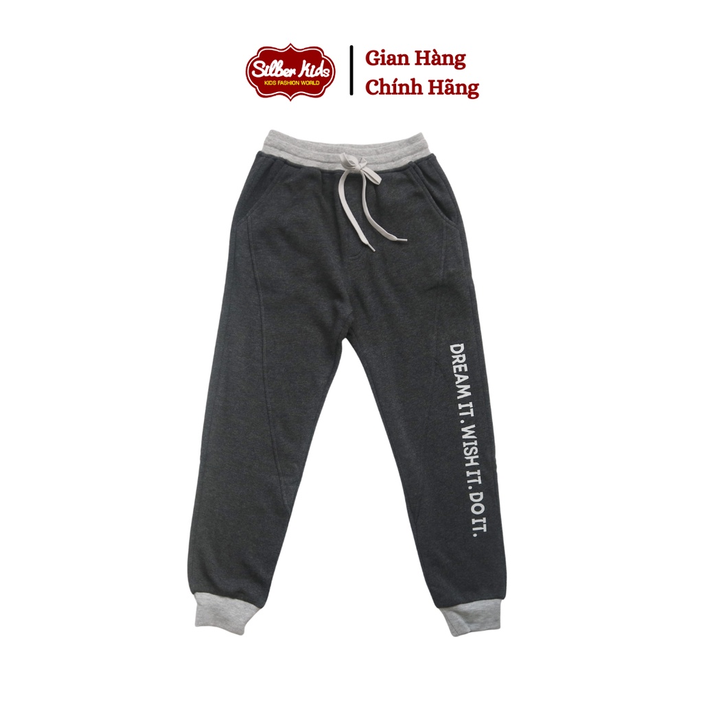 Quần Bé Trai 25-45kg Nỉ Bông In Dream It SILBER KIDS