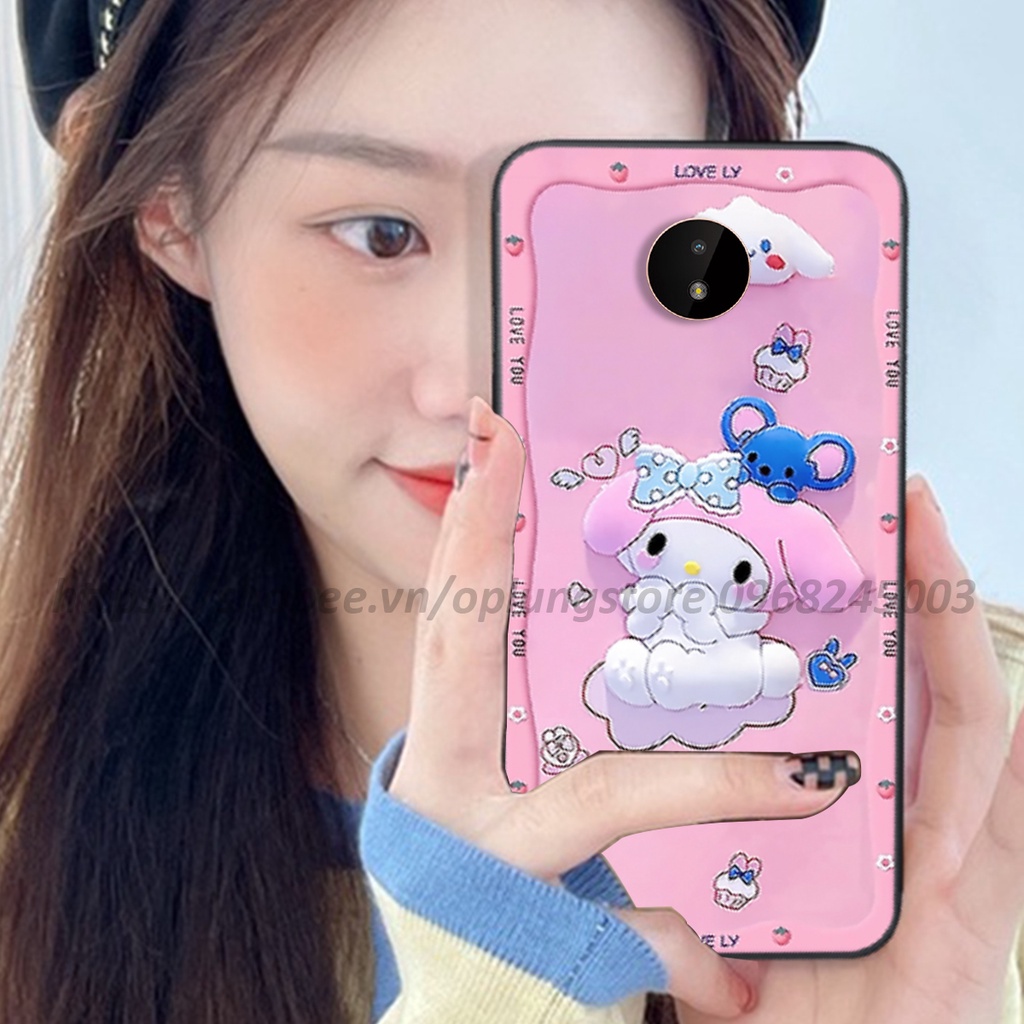 Ốp lưng Nokia C20 / C30 / Nokia 3.4 in hình 3D gấu cute cool ngầu giả nổi.