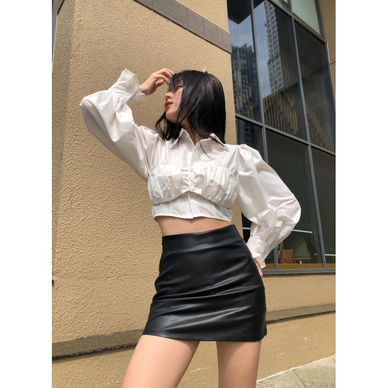 CHÂN VÁY DA - LEATHER SKIRT