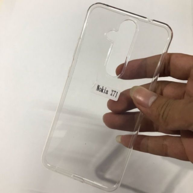 Ốp lưng Silicon trong suốt Nokia X71