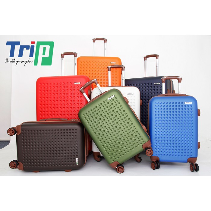 Vali nhựa TRIP P803A Size 20inch đựng 7kg đến 10kg hành lý xách tay lên canbin máy bay bảo 5 năm, 1 đổi năm đầu t