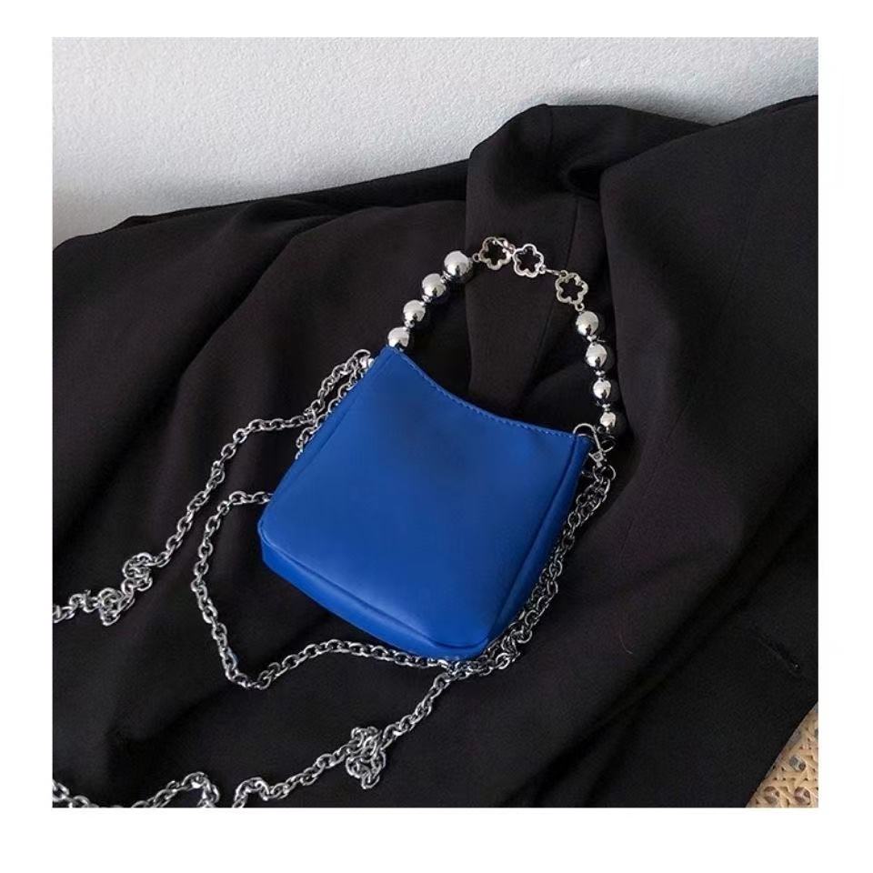 Túi xách đeo chéo dây xích túi đeo chéo cá tính túi hộp vuông