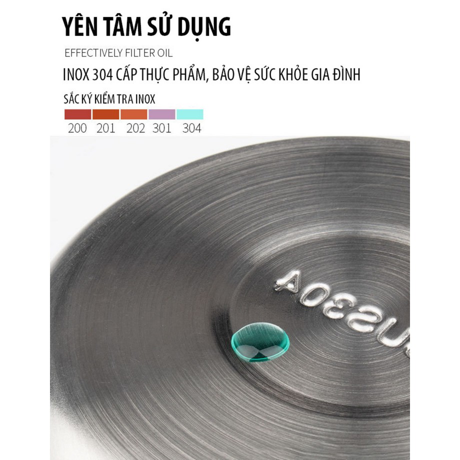 Dụng Cụ Tách Dầu Mỡ Bằng Inox - Home and Garden