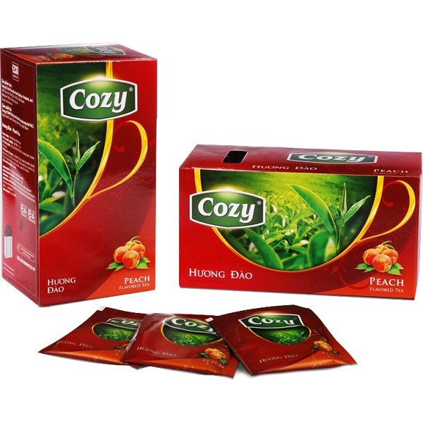 Thùng Trà Cozy Hương Đào (2g x 25 gói/hộp) x 36 hộp - TCZ004-1