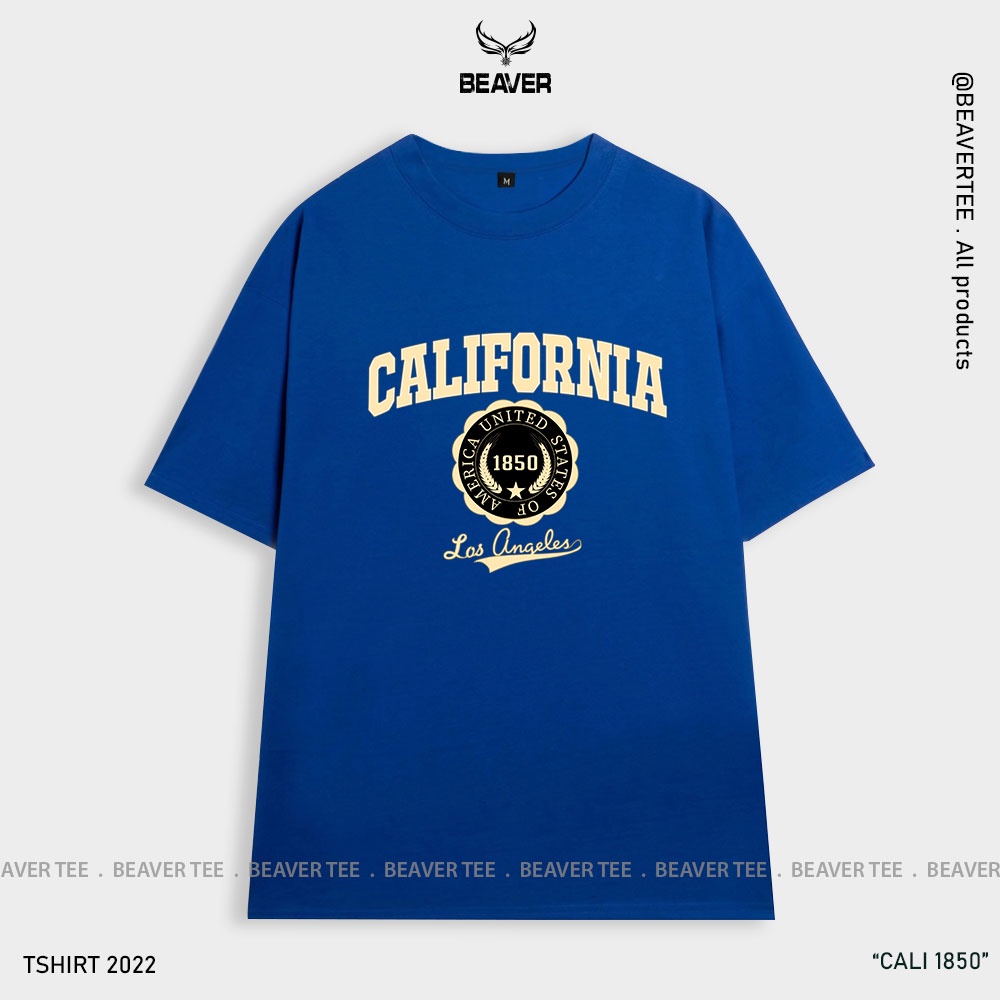 Áo thun Beaver Tee CALI 1850 Local Brand tay lỡ form rộng nam nữ Unisex Freeship Extra