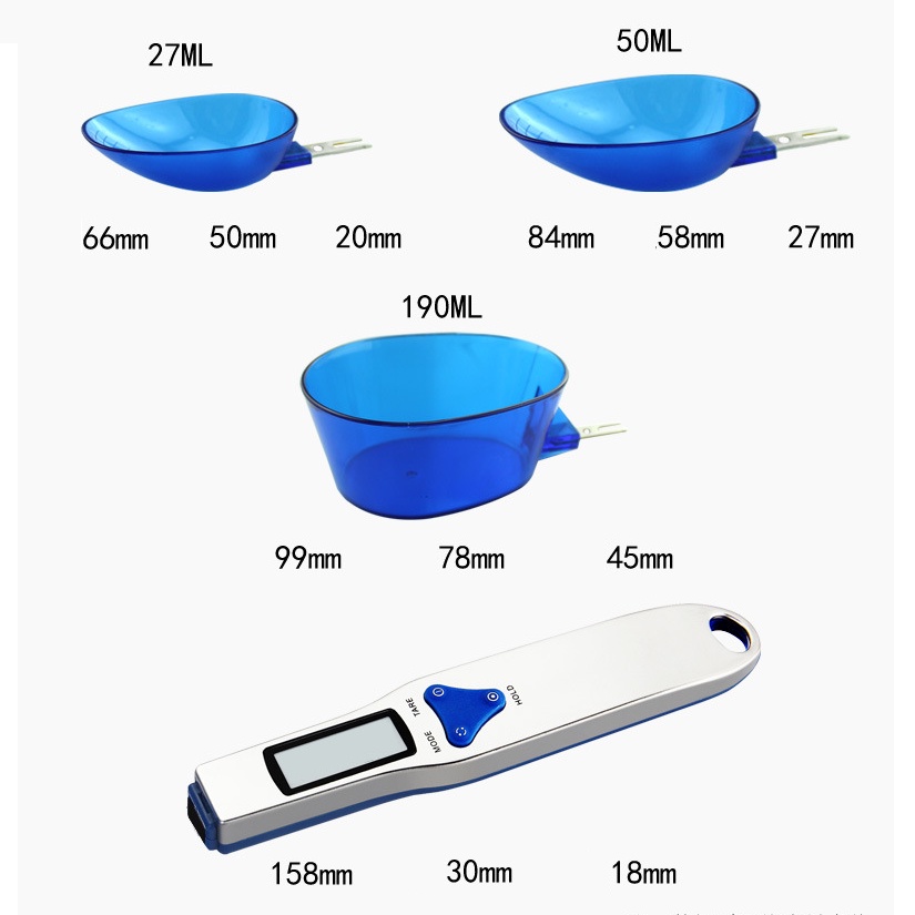 Cân Điện Tử Tiểu Ly Dạng Thìa đong ,đo gia vị,đồ ăn dặm chính xác cho bé 500/0,1g Goodbabyvn