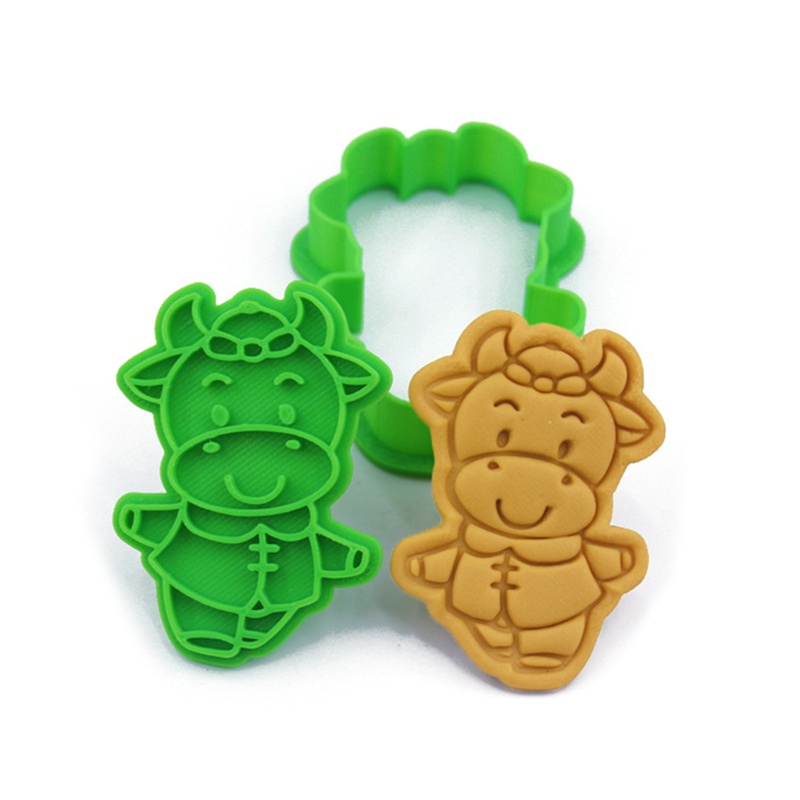 Khuôn Nhấn Bánh Quy Hình Hoạt Hình 3D