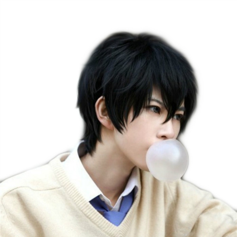 Bộ Tóc Giả cosplay Hai Chiều Bằng Lông Tơ Tự Nhiên Cho Nam Ốp