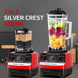 Máy xay sinh tố, máy xay sinh tố công nghiệp công suất lớn bộ 6 lưỡi dao xay tất cả các loại thực phẩm Bảo hành 3 năm