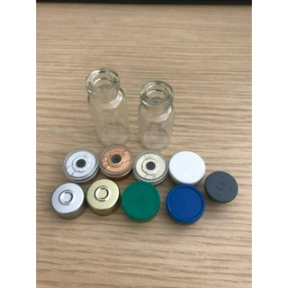 Combo 50 Chai thủy tinh đựng dung dịch tiêm,vacxin, lọ thủy tinh đựng tế bào gốc Nút Cao Su,Nắp Nhôm 2ml/3ml ĐK 13mm