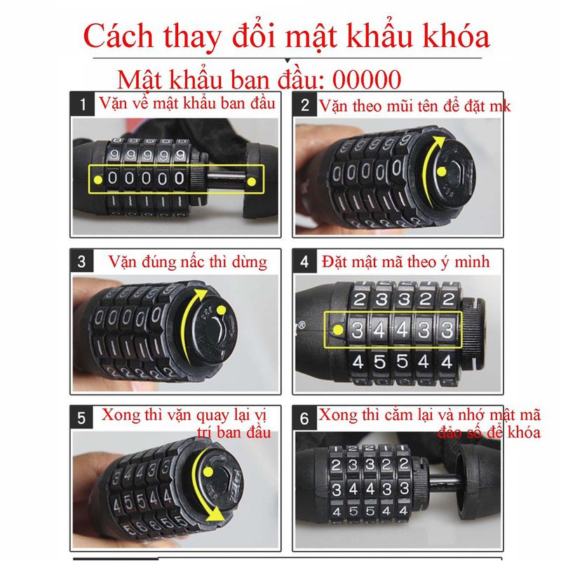 Khóa số xe đạp Tonyon TY566