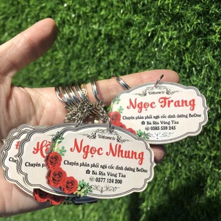 Móc khóa bảng hiệu làm theo yêu cầu