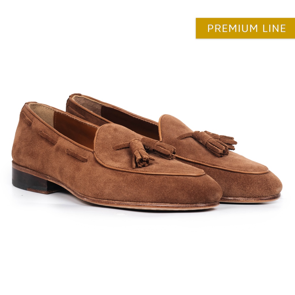 Giày Tây Cao Cấp THE FLEX TASSEL LOAFER - LFF05 - Da Bò Ý Da Bò Mộc - Thương hiệu Be Classy