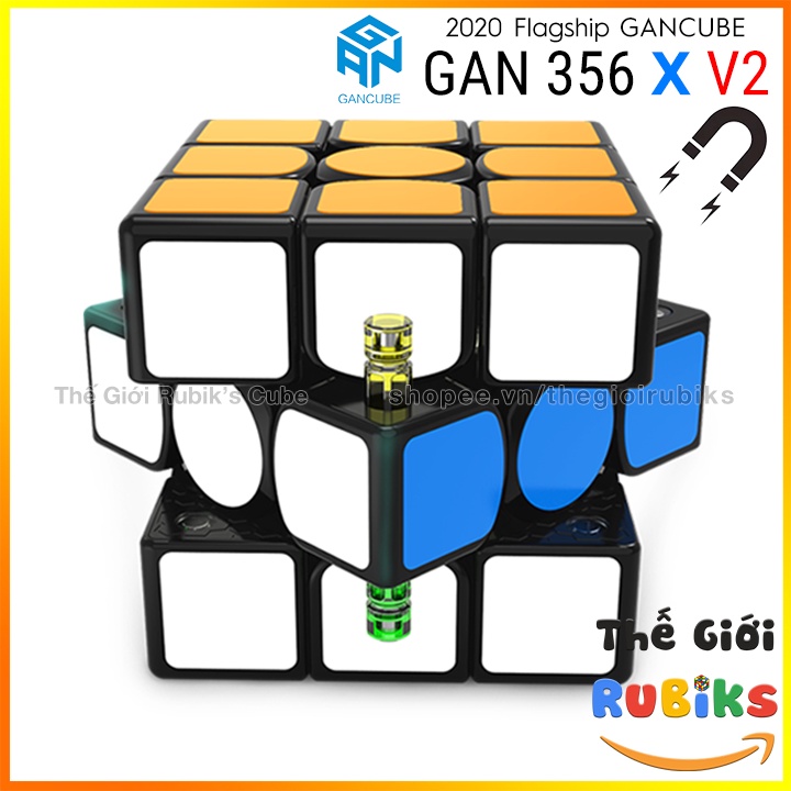 Rubik 3x3 GAN X v2 Có Nam Châm Version 2 GAN CUBE Flagship 2020 thumbnail