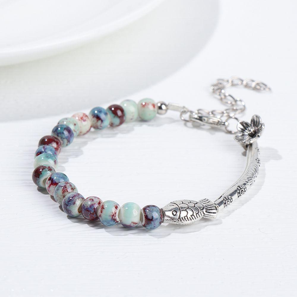 Vòng Tay Chuỗi Hạt Phong Cách Retro Thời Trang