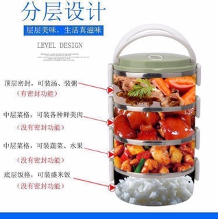 HỘP CƠM GIỮ NHIỆT LÚA MẠCH 4 TẦNG!!!!