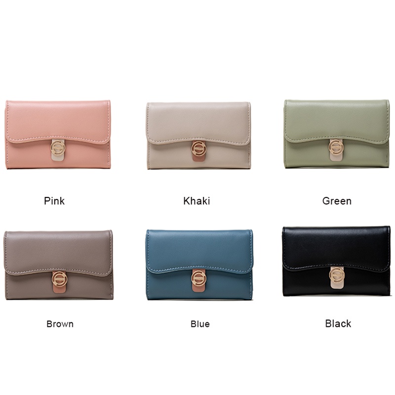 Ví Gấp Ba Thiết Kế Mới Cao Cấp Thời Trang Dành Cho Nữ Giá Đỡ