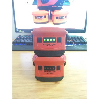 PIN ZIN LION HILTI 22V- 3,3 Ah(ĐÃ QUA SỬ DỤNG ,BAO CẦM, BAO NHẬN SẠC ZIN)