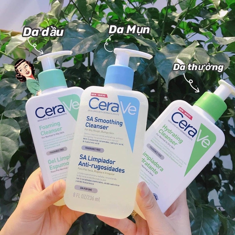 SỮA RỬA MẶT CERAVE BẢN PHÁP CHAI LỚN GIÁ HỜI 473ML