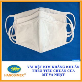 Khẩu Trang Vải Kháng Khuẩn Hanosimex - Giặt Tái Sử Dụng 30 Lần