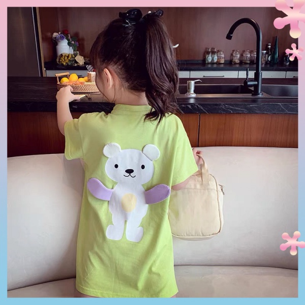 ✨✨Đầm Dài In Họa Tiết Hoạt Hình Phong Cách Hàn Quốc Thời Trang Mùa Hè Dành Cho Bé Gái 2022