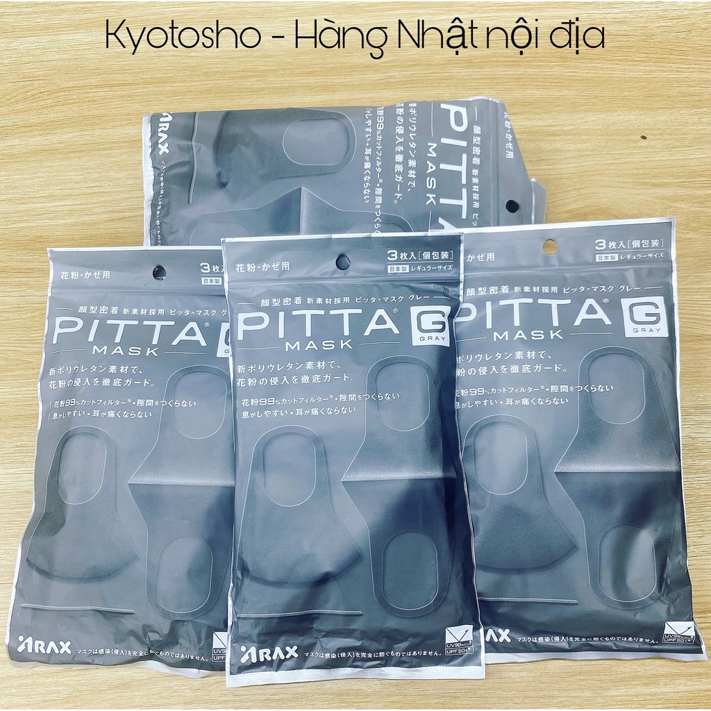 Khẩu Trang Pitta Mask Nhật Bản kháng khuẩn chống tia UV-bụi mịn