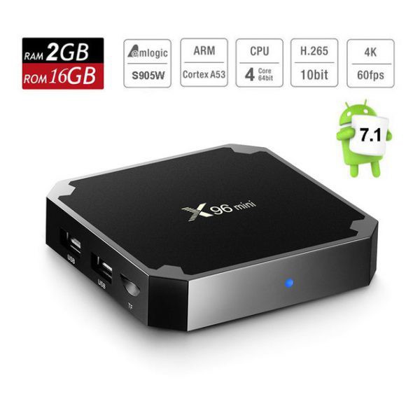 [Mã ELMS05 giảm 5% đơn 300k]Android TiVi Box X96 Mini Phiên Bản 2G Ram Và 16G Bộ Nhớ Trong-Bảo Hành 6 tháng