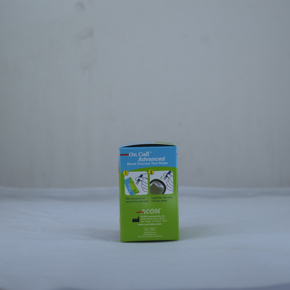 Hộp 25 - 50 Que thử đường huyết On Call Advanced Acon Biotech Mỹ chính hãng, an toàn