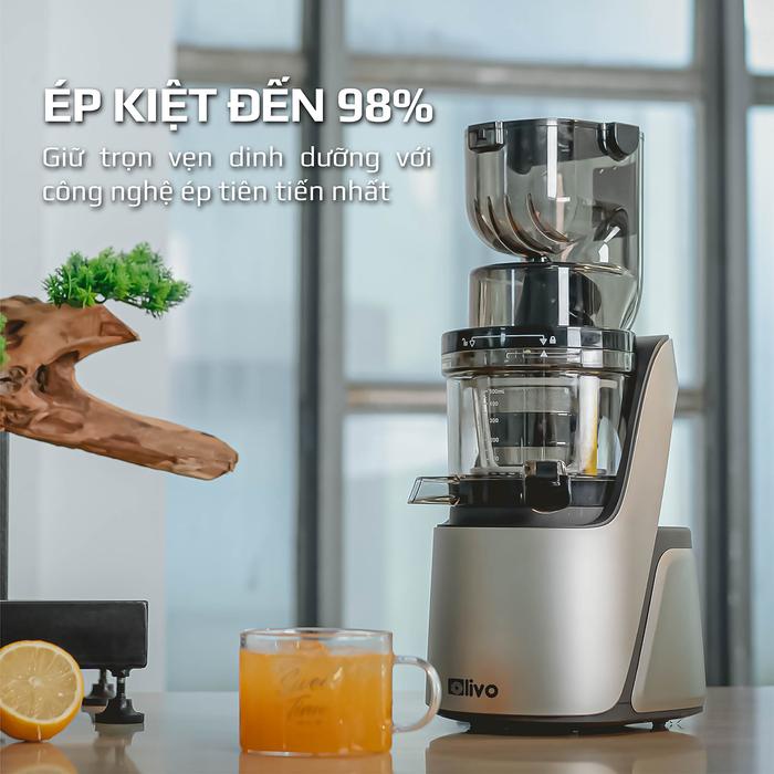 Máy Ép Chậm OLIVO SJ 189 Ép Kiệt Đến 98% Giữ Trọn Vẹn Dinh Dưỡng,Hàng Chính Hãng