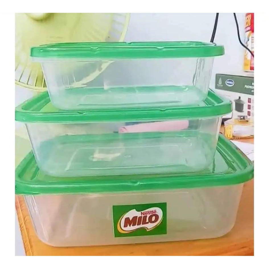 Bộ 3 hộp nhựa Milo